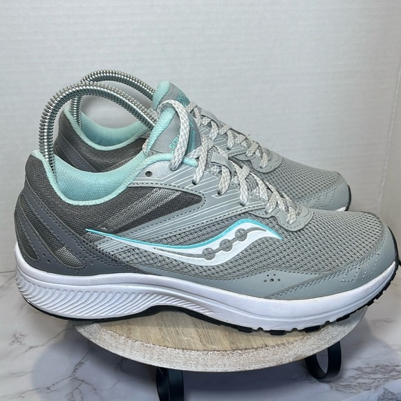 SAUCONY COHESION 14 RUNNING OR WALKING SHOES POWDER BLUE Casual Comfy Athletic - Picture 1 of 8
